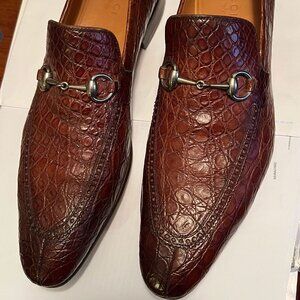 Gucci Mens Alligator Shoes 11 Used